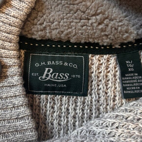 G.H. Bass & Co Griffin Sweater Pullover Button Collar Men's Size XL Gray NWT - Picture 3 of 5